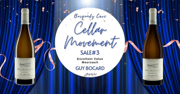 Burgundy Cave Cellar Movement Sale#3 – Excellent Value Meursault, Released from Domaine in 2021 – Guy Bocard