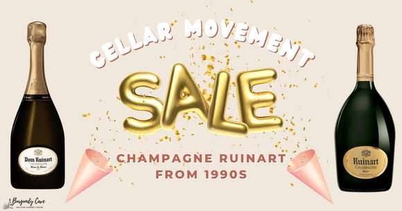 Burgundy Cave Cellar Movement Sale#4 - Champagne Ruinart from 1990s
