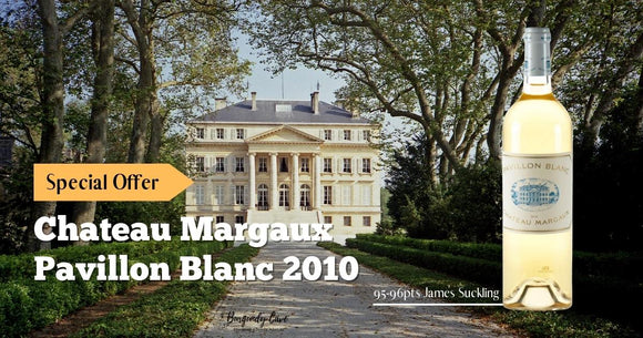 2010 Chateau Margaux Pavillon Blanc, 95-96pts James Suckling from HK$1,980 per Bt