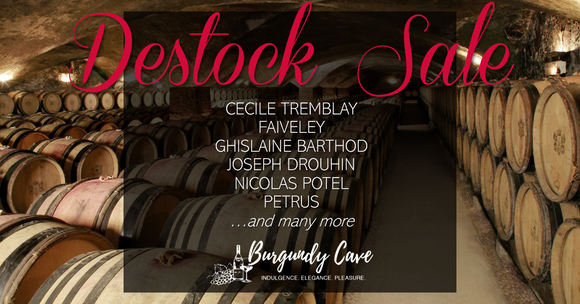 DESTOCK SALE!!! Unbelievable Prices Across Burgundy Red, White, Champagne, Bordeaux and Australia Wines