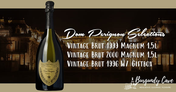 Dom Perignon Magnum Selections: Vintage Brut 1999 & 2000, and 1996 w/ Giftbox