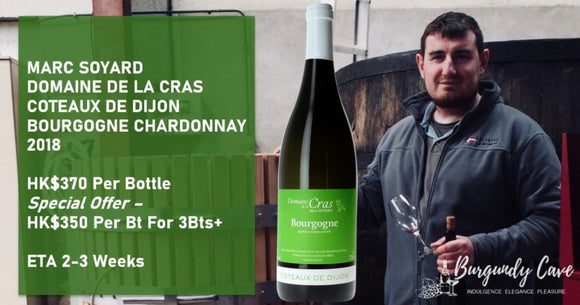 An Apprentice Of Bizot: Marc Soyard Coteaux de Dijon Bourgogne Chardonnay 2018 from HK$350/Bt!