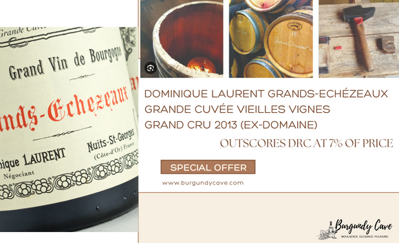 Outscores DRC but at 7% of price, Parcel of Ex-Domaine Grands-Echézeaux 2013 from Laurent