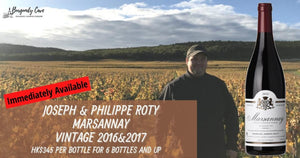 Just Arrived! Joseph & Philippe Roty Marsannay Rouge 2016 & 2017 from HK$345 per bt