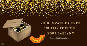 Krug Grande Cuvee 161 eme, Rare OWC Available, "absolutely stellar" Antonio Galloni E