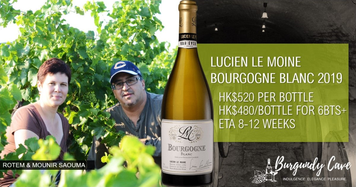 Don't Miss! Lucien Le Moine Bourgogne Blanc 2019 at Just HK$480