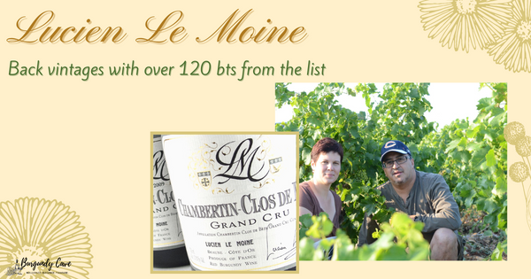 Lucien Le Moine: Back vintages with over 120 bts from the list