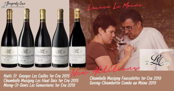 New Additions! Lucien Le Moine Reds from 2015 & 2019