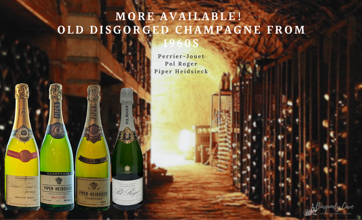 More Available! Old Disgorged Champagne from 1960s, Perrier-Jouet, Pol ...