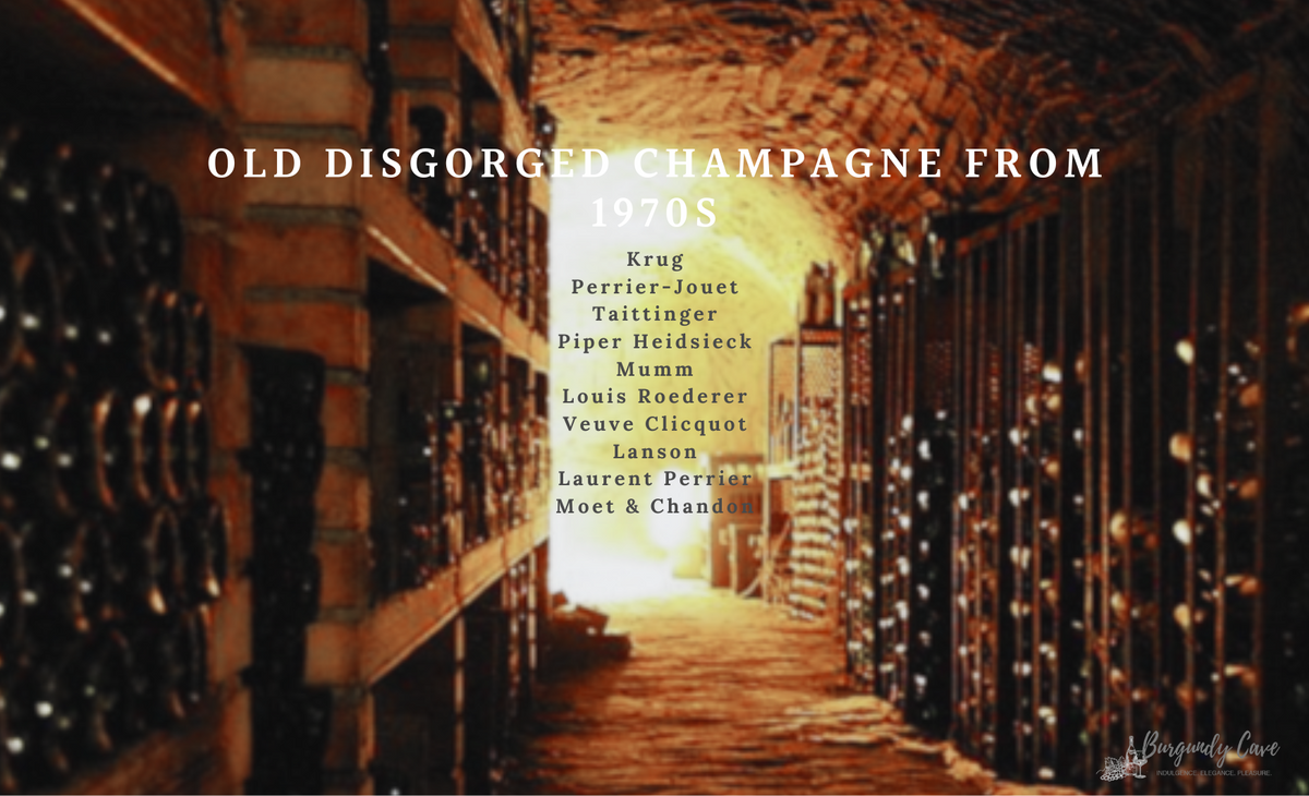 New Cellar Accquired: Old Disgorged Champagne in 1970s, Starting from ...