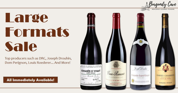 Burgundy Cave Large Formats Sale | Immediately available, Krug, Pol Roger, Taittinger, Dom Perignon and more!