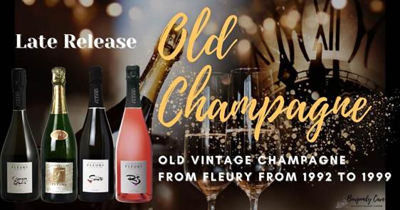 Late Release! Old Vintage Champagne from Fleury between 1992 to 1999