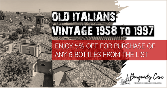 More Old Italians, Vintage 1958-1997: Over 120 Selections from HK$380/Bt+! Take Your Pick...FAST!