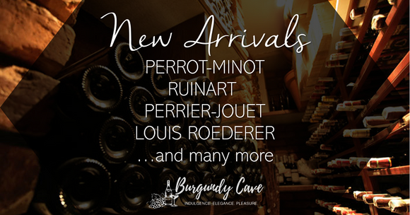 Our Latest Arrivals Incl. Perrot-Minot and Many Vintage Champagnes from Ruinart, PJ and Louis Roederer!