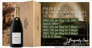 Limited Edition, Only 1,703 Produced: Palmer & Co Grands Terroirs 2003 from HK$1,750/Mag+