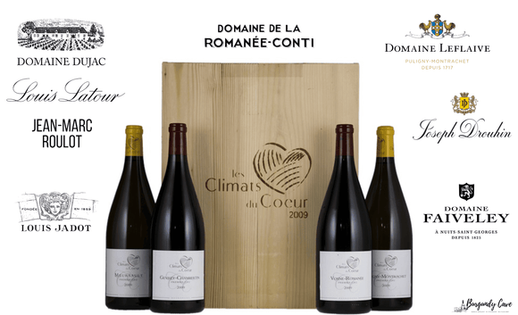 Rare Climats du Coeur 2009 Assortment, Vinified by DRC, Dujac, Leflaive, Roulot and etc