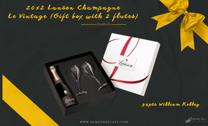 🎁A Special Gift Box with Two Flutes: only HK$580 per set, Lanson Le Vintage 2012