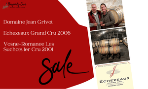 8% Off, Mature Parcel of Jean Grivot Echezeaux & Vosne-Romanee Suchots 1er Cru