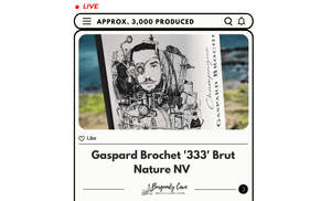 Approx. 3,000 Bts Produced: Gaspard Brochet '333' Brut Nature