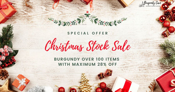 🎄Burgundy Cave Christmas Sale: Over 100 Items of Burgundy Reds & Whites