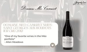 "Outstanding" 2019 Meo-Camuzet Nuits-Saint-Georges Aux Boudots 1er Cru 2019