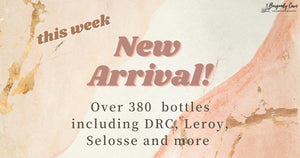 New Arrival This Week! Over 380 bottles including DRC, Leroy, Lamy Caillet, Selosse and more!