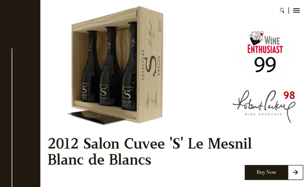 33% Cheaper than 2013, 98pts William Kelley: Salon 2012 from only HK$6,800 per Bt