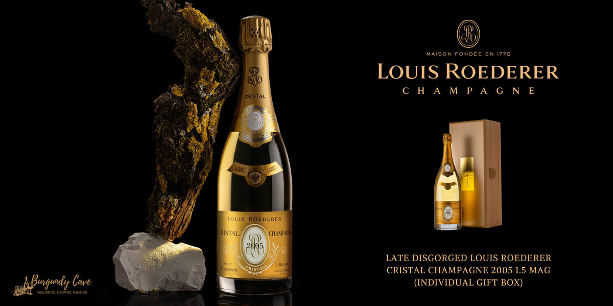 Just Released! Late Disgorged Roederer Cristal 2005 1.5 Mag – Burgundy Cave