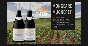 Very Rare - Aged Mongeard Mugneret Richebourg and Vosne Romanee Orveaux dating back to 1995