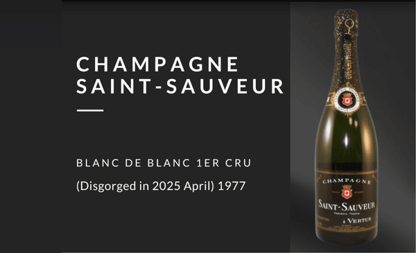 A family-run estate for thousands years: Recently disgorged 1977 Champagne from Saint-Sauveur