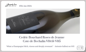 Rare Old Disgorged Cedric Bouchard from 2004 & 2005