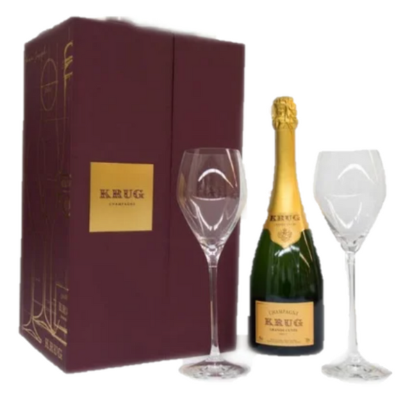 Krug Grande Cuvee 171eme Edition NV (Gift-box with two Krug Glasses) NV (1*75cl)