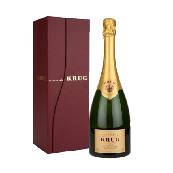 Krug Grande Cuvee Editions Champagne 75cl in Gold Presentation Set